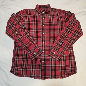 J. Crew Red Tartan Plaid Slim Flex Holiday 2020. Like New Classic Rustic